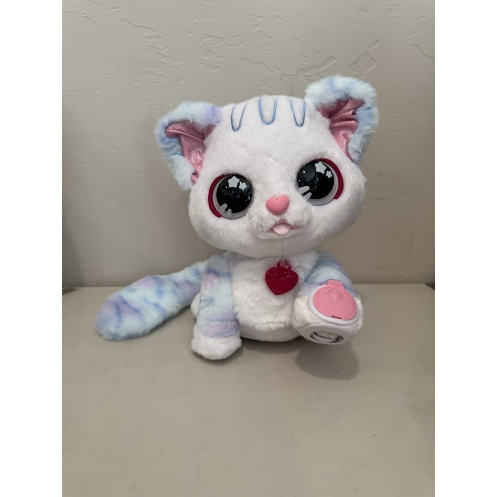 VTech Glitter Me Kitten Interactive Plush Light & Sounds Glitter Stamp Paw Works